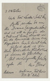 Brief von Max Brod an Else Lakser-Schüler
