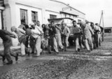 Fotografie: Häftlinge in Dachau