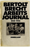Bookcover: Bertolt Brecht, work diary