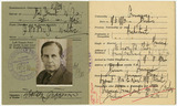 Document: Walter Gropius, certificate of registration