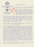 Letter: Walter Reisch to Marlene Dietrich, 8 March 1934 