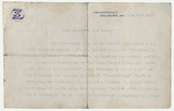 Letter: Stefan Zweig to Frederick Kohner, 23 March 1933