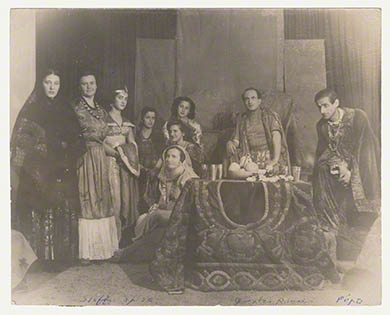 Group photograph: Actors of the Heinrich Heine-Klub