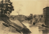 Ludwig Meidner, King’s bridge in Breslau, 1904