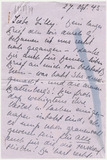 Letter: Mathilde Beckmann to1 Lilly von Schnitzler