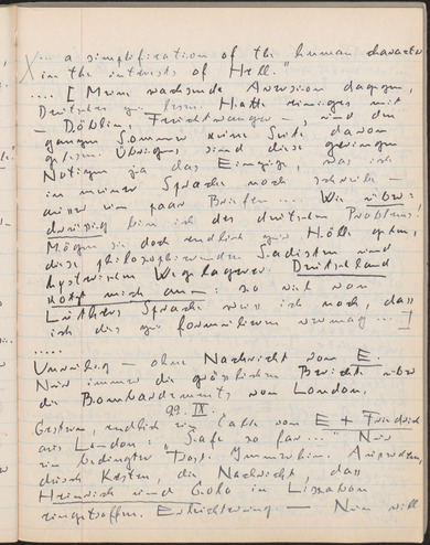 Tagebuchseite: Klaus Mann, 19. September 1940