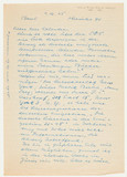 Manuskript: Alexander Moritz Frey, Brief an Ossip Kalenter