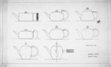Entwurf: Walter Gropius, Aluminium Teapots