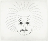 Eva Herrmann: Karikatur Albert Einstein