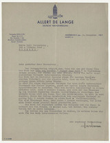 Brief: Allert de Lange-Verlag an Carl Ehrenstein
