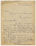 Brief: Maria Leitner an Prinz zu Löwenstein