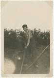 Fotografie: Konrad Merz als Landarbeiter