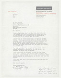 Brief: László Moholy-Nagy, The New Bauhaus an Paul Citroen