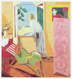 Hans Purrmann: Gemälde Interieur mit zwei Frauen, vermutlich 1933