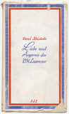 Buch: René Schickele, Liebe und Ärgernis des D. H. Lawrence