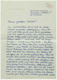 Brief: Lili Schultz, Abschiedsbrief Studierende 1958