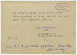 Lili Schultz: Erinnerungskarte Halle
