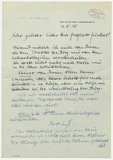 Brief: Lili Schultz, Kündigungsschreiben Halle 1958