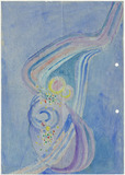 Aquarell: Lili Schultz, sphärisches Aquarell 1961