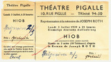 Eintrittskarte: Hiob im Théâtre Pigalle 