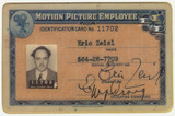 Motion Picture Employee Identification Card: Eric Zeisl