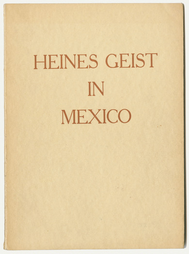 Broschüre, Heine Klub, Heines Geist in Mexico
