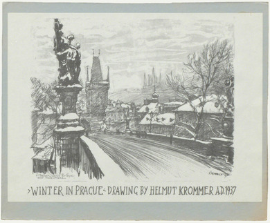 Zeichnung: Helmut Krommer, Karlsbrücke