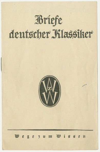 Tarnschriften, Klassikerbriefe, 1937 