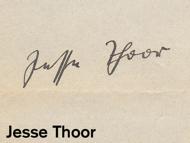 Jesse Thoor: Unterschrift