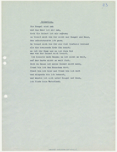 Emma Kann: Gedicht (1933)