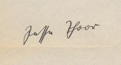 Jesse Thoor: Unterschrift