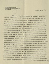 Erika Mann: Brief an Eva Herrmann (18. April 1933)