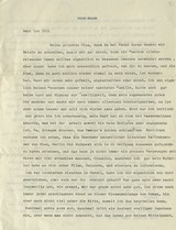 Vicki Baum: Brief an Gina Kaus, 1. September 1951, Vorderseite