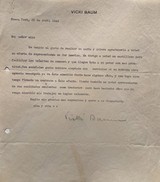Vicki Baum: Brief an Alfredo Cahn, New York, 26. April 1944