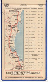 Streckenkarte von der 10.000 KM-Fahrt 