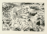 Druck: Ludwig Meidner, Apokalyptische Szene, 1912