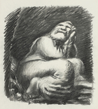 Ludwig Meidner, Der Prophet Jeremia in der Grube, 1935