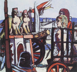 Gemälde: Max Beckmann, Abtransport der Sphinxe