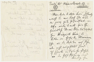 Brief: Max Beckmann an Ernst Levi