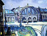 Gemälde: Max Beckmann, Frankfurter Hauptbahnhof