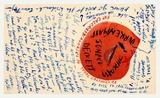 Künstlerpostkarte: George Grosz an Ulrich Becher