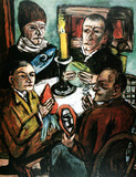 Painting: Max Beckmann, Les Artistes with Vegetables
