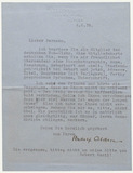 Letter: Rudolf Olden to Richard A. Bermann