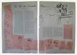 Newspaper article: Max Reinhardt with drawings by B.F. Dolbin