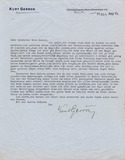 Letter from Kurt Gerron to Paul Kohner