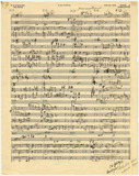 Musical score of the String Quartet No. 4