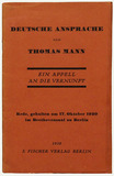 Front cover: Deutsche Ansprache