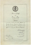 Ernst May: architect's registration, Kenya 1937