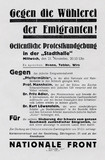 Flyer: Protest rally against Pfeffermühle