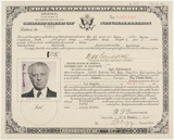 Document: Naturalisation certificate for Max Reinhardt